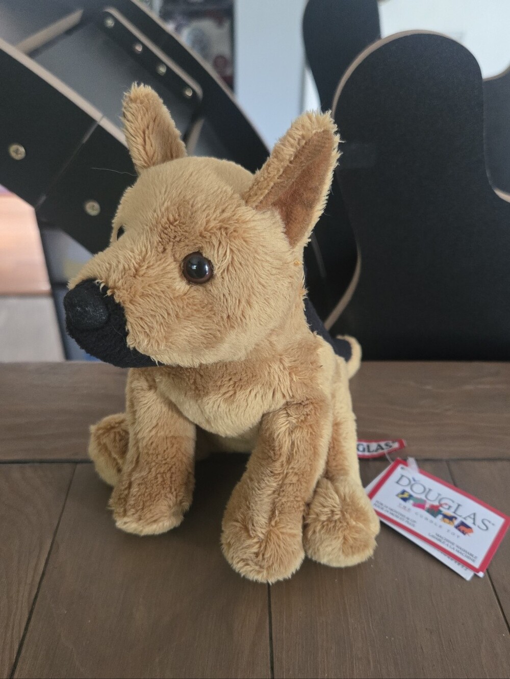 Douglas Plush Tan & Black German Shepard Dog Stuffed Animal New With Tags